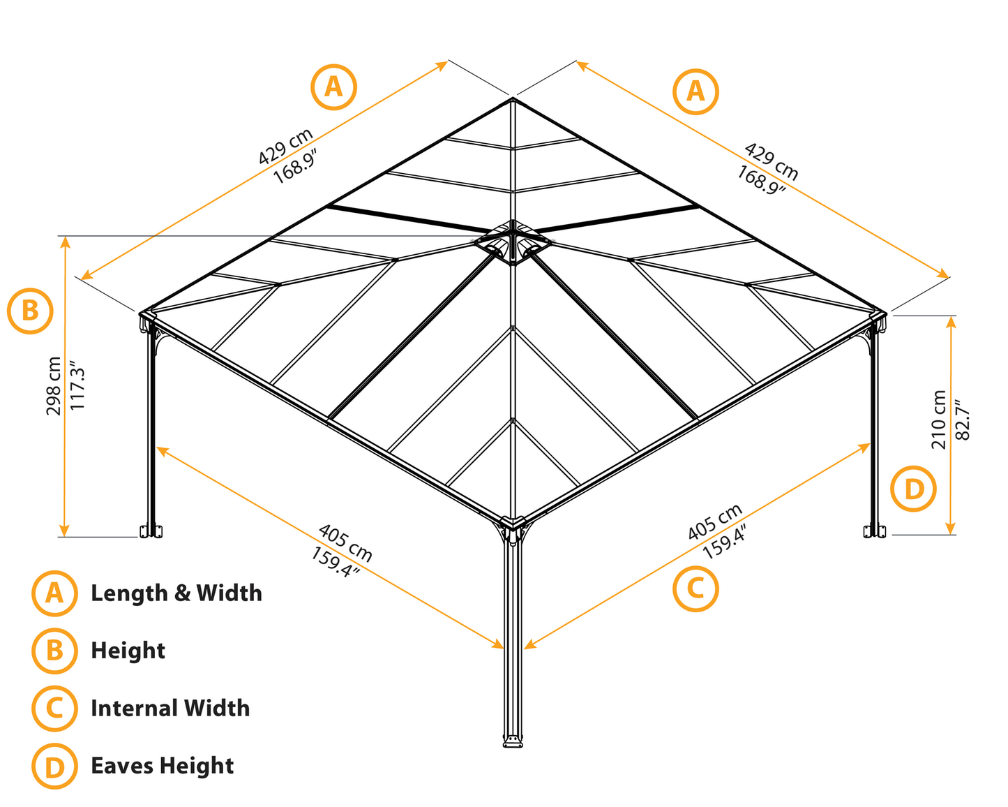 Harlington 4300 Garden Gazebo