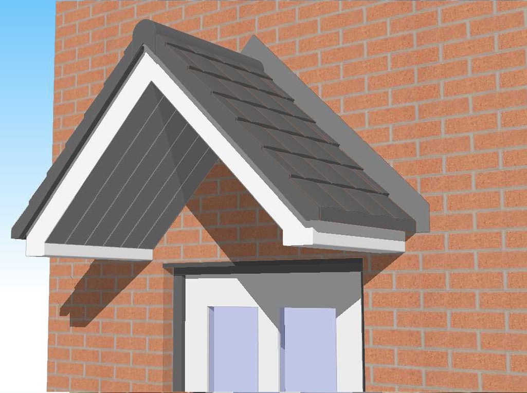 The 45° Clifton Overdoor Canopy