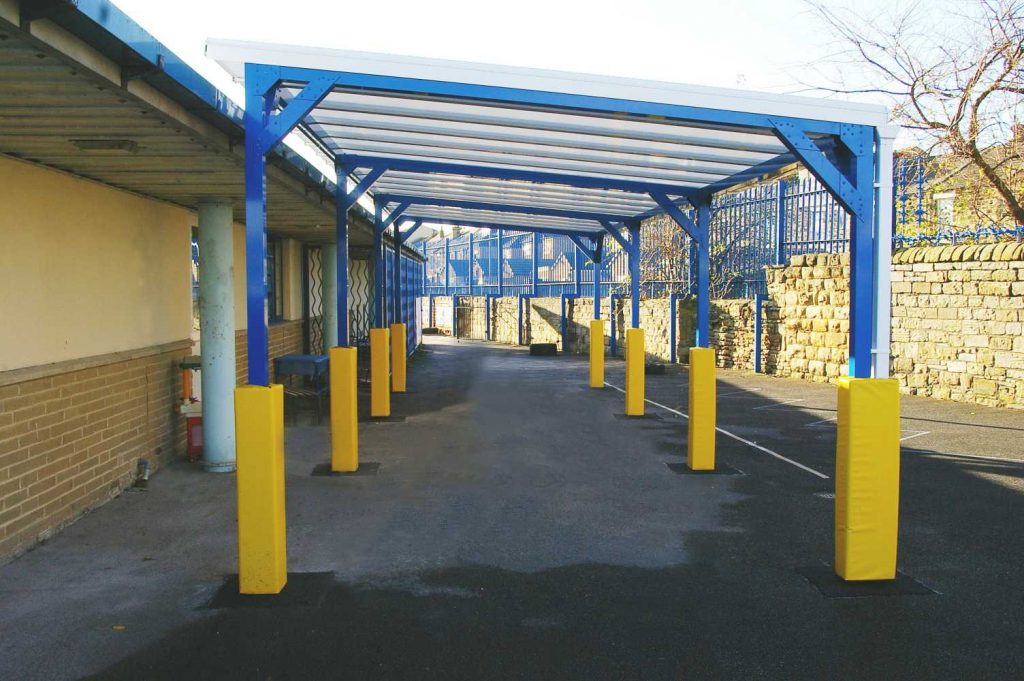 Post Protectors - Foam Filled Post Protectors for schools – The Canopy Shop